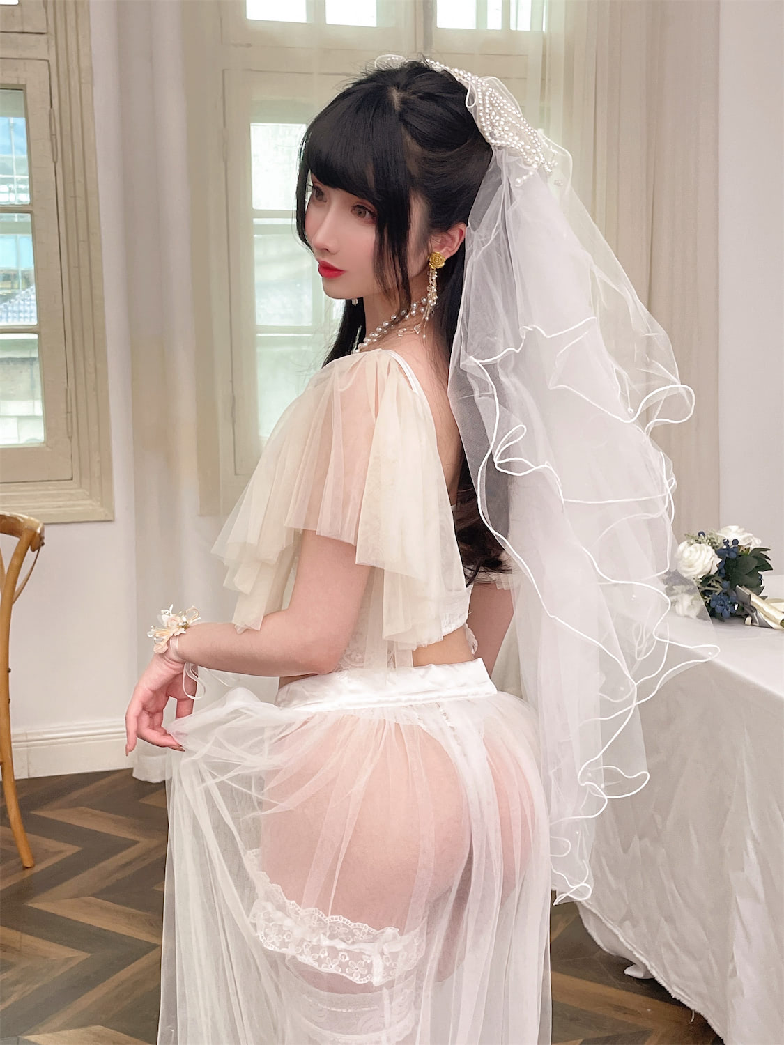 Rioko凉凉子透明婚纱5