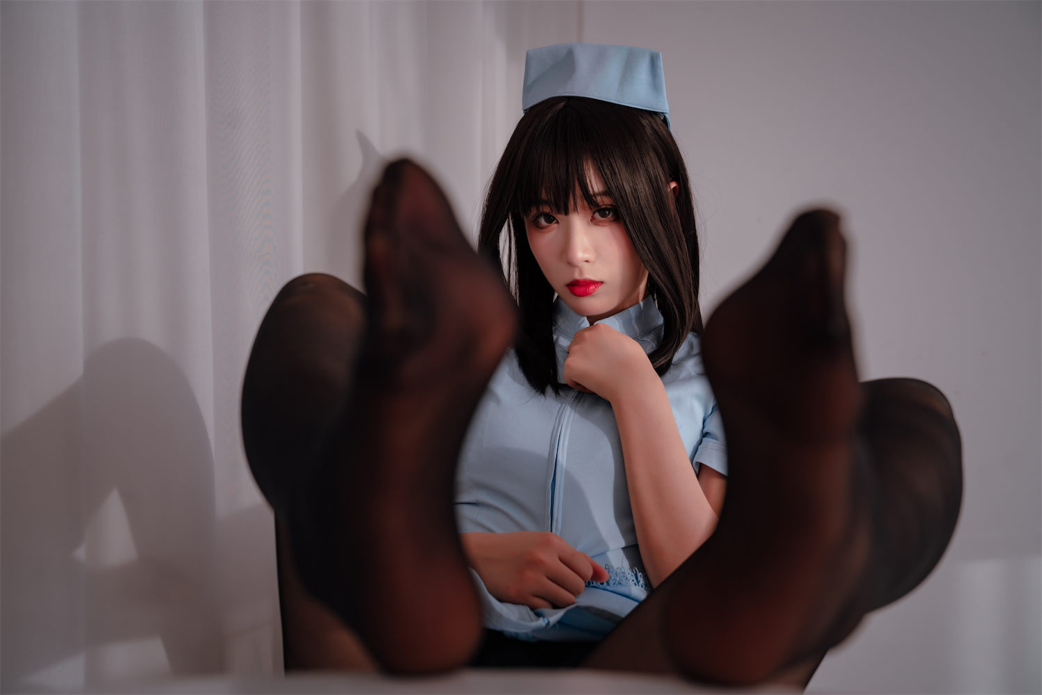 轩萧学姐蓝色护士5