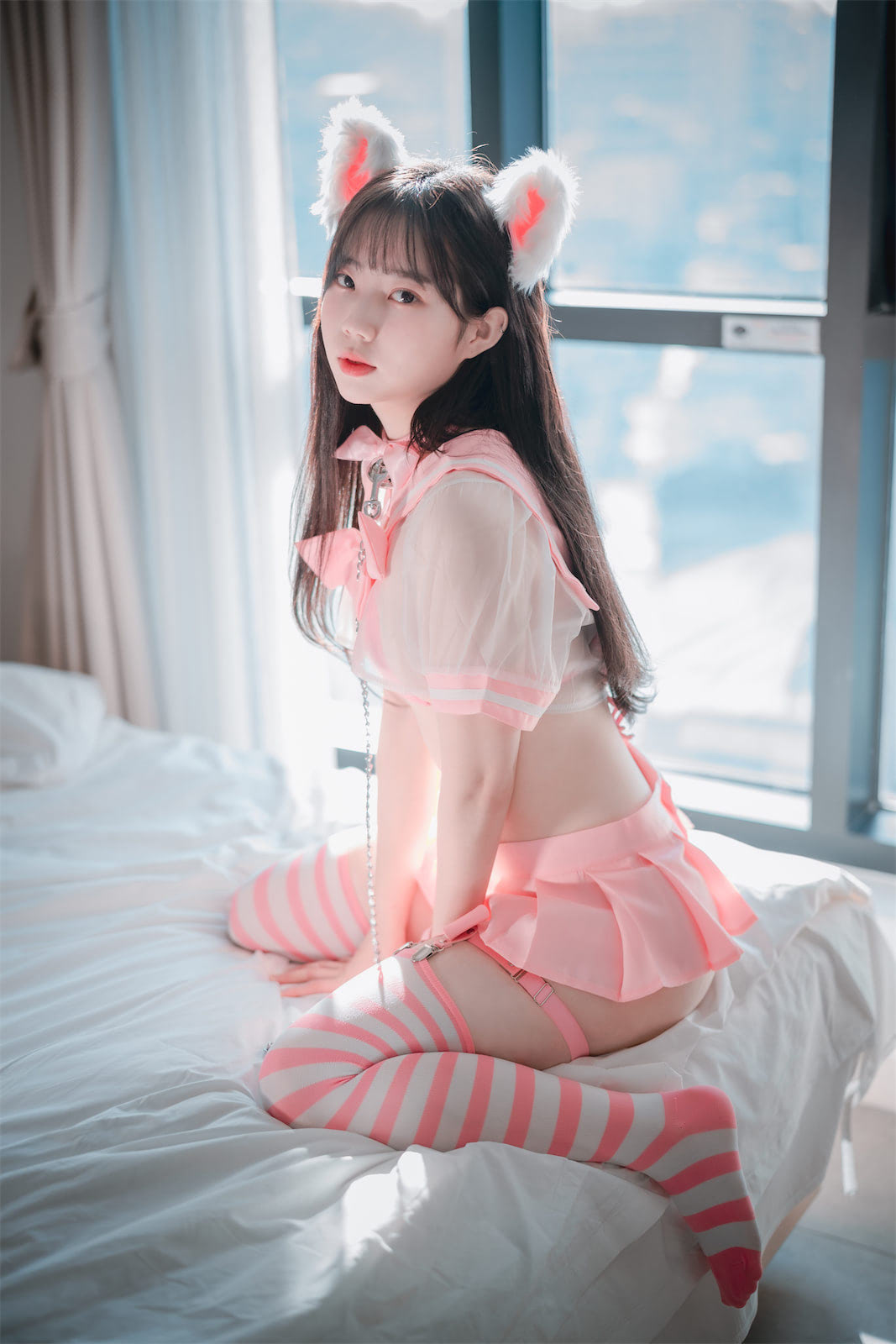 Myu A 뮤아粉色猫女孩1