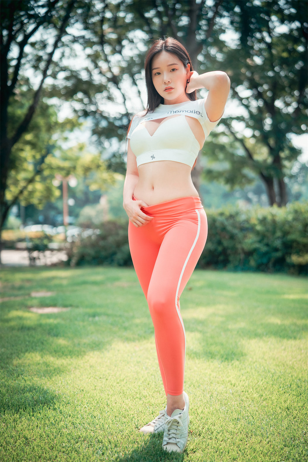 Pia粉色瑜伽裤1